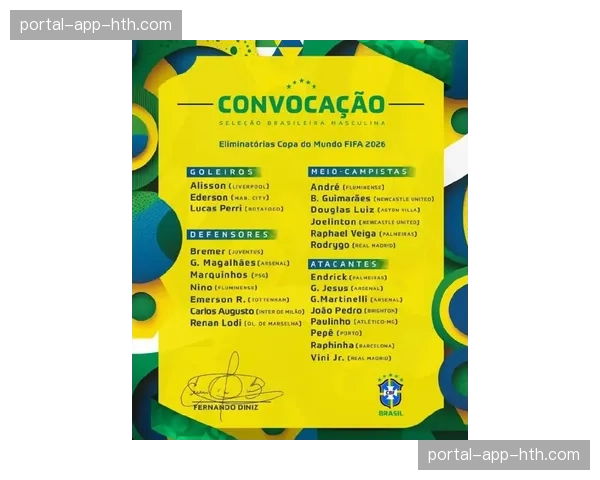 世界杯南美区预选赛动态：巴西队公布大名单，18岁新星恩德里克首次入选